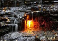 Водопад Вечного огня. В нью-йоркском парке Chestnut Ridge. 4