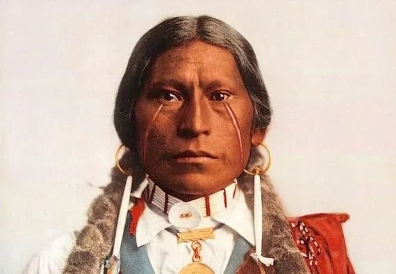 Вождь хикарилья-апачей, 1899, фотограф Уильям Генри Джексон