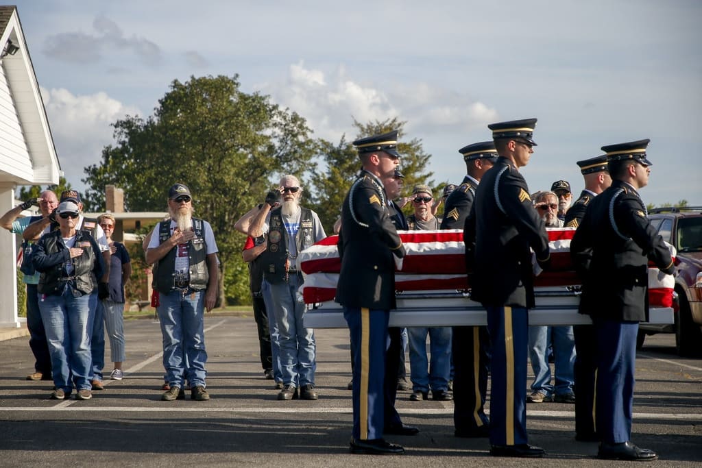 США, армия, похороны
